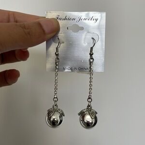 Butterfly Ball Rhinestone Dangle Earrings